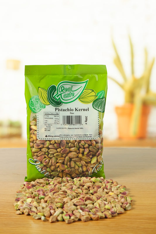 Real Taste Pistachio Kernels 200g– Premium Green Pistachios Ready to Eat