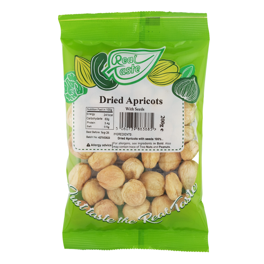 Dried Apricots with seed - 200g