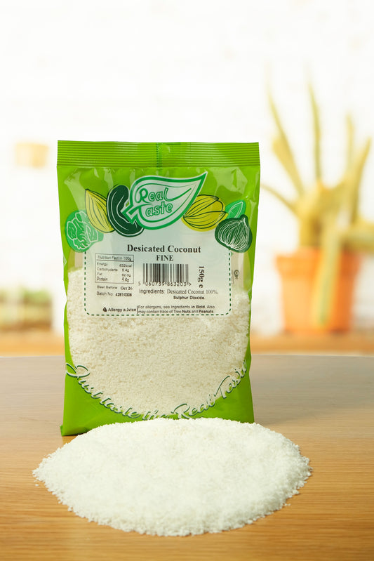 Real Taste Desiccated Coconut – Fine Unsweetened Coconut for Baking UK
