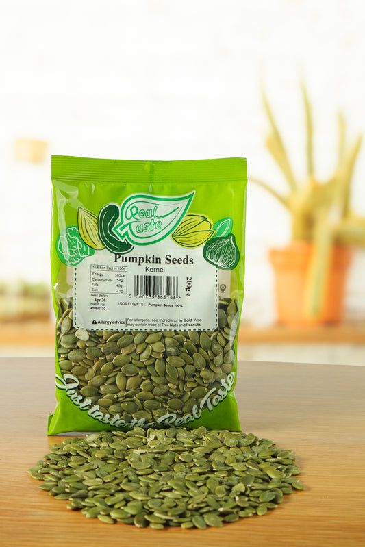 Real Taste Pumpkin Seed Kernels – Raw Shelled Superfood Snack UK